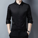 Men's Shirts Solid Color Shirt