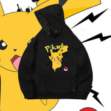 Men and Women Pokemon Pikachu Hoodie Loose Shoulder