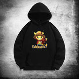 Men and Women Pokemon Pikachu Hoodie Loose Shoulder Long Sleeve Top Clothes