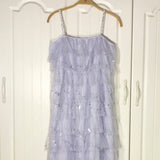 Fairy Dress Summer Vacation Style Dot Mesh Sling Mid-Length Dress