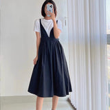 Black and White Dress Summer Slip Dress