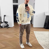 Rrr123 Sweatshirt Rivington ROI Rebis Joint Name Fog Cross round Neck Sweater