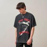 Present Angel T Shirt Printed High Street Loose Retro Short Sleeve Women T-shirt Men