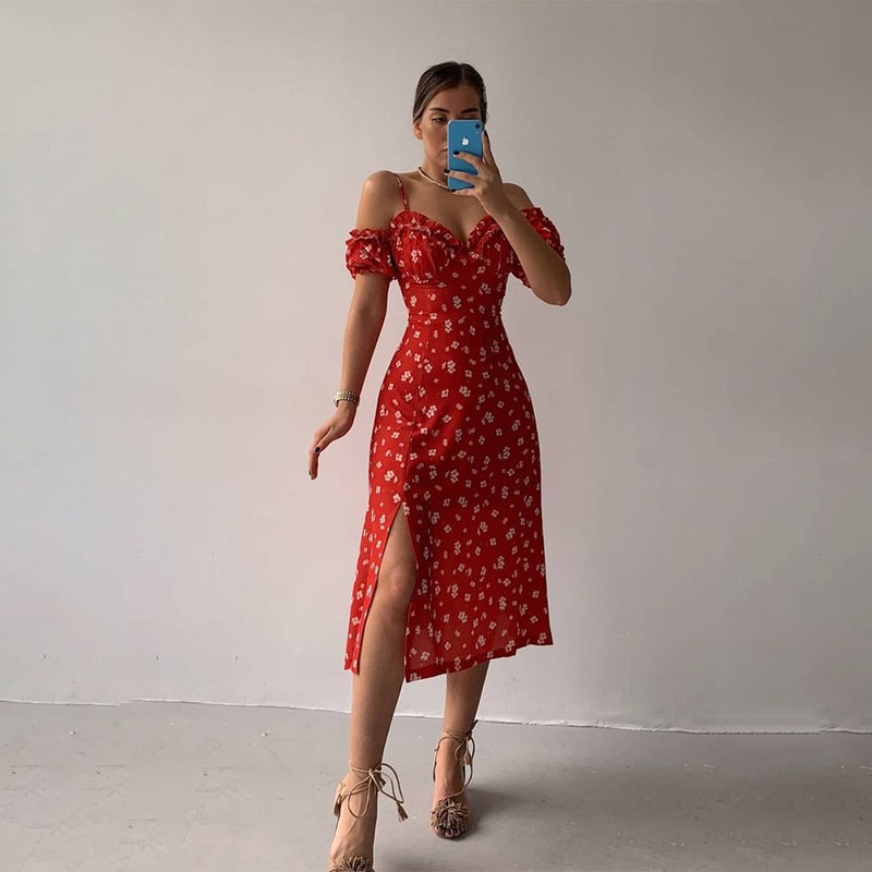 Beth Dutton Yellowstone Dresses Summer Spring Midi Dresses Sexy V-neck Wooden Ear Strapless Dress French Strap Dress