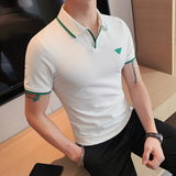 Men Short Sleeve T-Shirt Polo Shirt