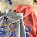 Tom and Jerry Hoodie Plus Velvet Thickening