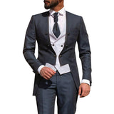 Double Brewed Seersucker Suit Men's Three-Piece Suit
