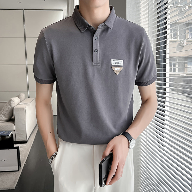 Men Polo Shirts Lapel T-shirt