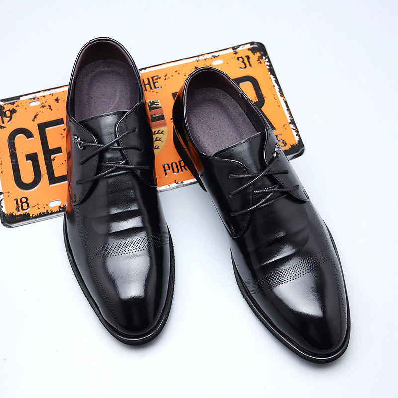 Loafers for Men Autumn and Winter First Layer Cowhide Men's Dress Shoes