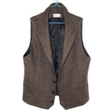 Tuxedo Vests Autumn and Winter Thick Suit Collar British Retro Herringbone Men's Slim Fit Vest