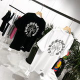 CHH Chrome Heart T Shirt Spring/Summer Printed Short-Sleeved T-shirt Men's and Women's Tops