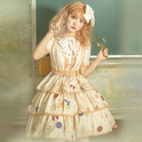 Gothic Lolita Harajuku Style Clothing Lolita Dress College Style Small Skirt Op Three-Stage Spring and Summer Dress