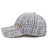 Vintage Check Baseball Cap