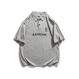 Men T Shirt Summer Casual Tops Men's Clothes Summer Wear Retro Men's Lapel Short Sleeve American Casual Fairy Polo Shirt Fashion