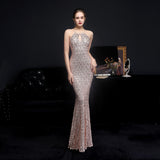 Sequin Evening Dress Sequined Queen Fishtail Evening Gown