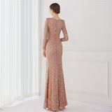 Sequin Evening Dress Sequined Queen Fishtail Evening Gown