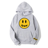 Smiley Face Hoodie Smiley Print Loose Men's Women's Pullover Hoodie