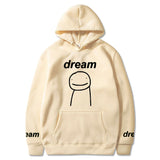 Dreamwastaken Men's Novelty Hoodies Dream Merch Shirt 2D Printed Casual Fashion Loose Hooded Sweater