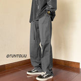 Men Cargo Pants Workwear Pants Male Spring and Autumn Casual Pants Straight-Leg Trousers