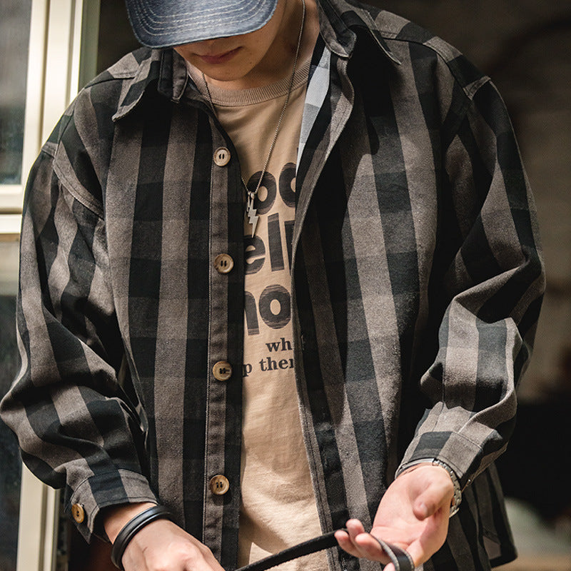 Denim Shirts Jacket Autumn Shirt Coat for Men