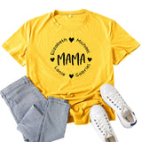 Boy Mama T Shirt Mama Love Heart Letter Print T-shirt