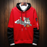 Tom and Jerry Hoodie Sweater for Male and Female Students Spring and Autumn Bottoming Shirt