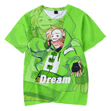 Dreamwastaken Novelty Hoodies Dream Merch Shirt Fashion Casual Exercise 3D Printed Short-Sleeved T-shirt