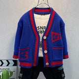 Toddler Boys Sweater Boys' Cardigan Sweater Autumn Sweater
