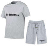 Fear Of God Fog T Shirt Essentials Casual Sports Short Sleeve Shorts Set