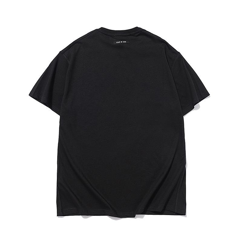 Fog T Shirt Fashion Brand Letter Men and Women Casual Short Sleeve Fear Of God