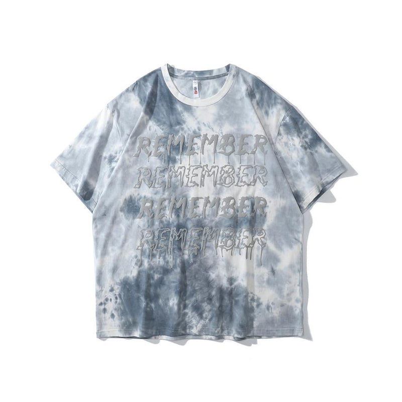 Men T Shirt Summer Casual Tops Letter Print Short-Sleeve T-shirt Men's Fashion Brand round Neck Street Fashion Loose Half Sleeve