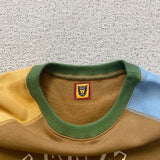 Human Made Sweatshirt Tiger Pattern Stitching Contrast Color Brushed Hoody