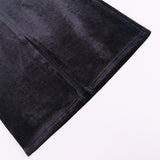 Bella Hadid Dress Sexy One-Shoulder Bright Silk Stitching Dress