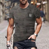 Tactics Style T Shirt For Men Summer Menswear Loose Retro T-shirt