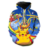Men and Women Pokemon Pikachu Coat 3D Digital Printing Hoodie