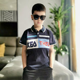 Children Boy Polo Shirts Summer Boys' Lapel Short Sleeve T-shirt