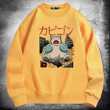 Men and Women Pokemon Pikachu Hoodie Pokémon Snorlax Crew Neck Pullover Sweatshirt