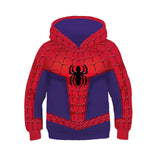 Men Spider Hoodie Spider-Man Anime 3D Sweater for Children