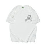 Men T Shirt Summer Casual Tops Men's Clothes Summer Wear Retro Men's round Neck Short Sleeve Casual Loose Little Man Printed T-shirt