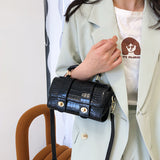Jackie Kennedy Bag Summer Tote Double Lock Crocodile Pattern Bag