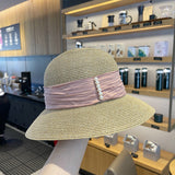 Straw Hat Ribbon Straw Hat Summer Outdoor Seaside Beach Sun