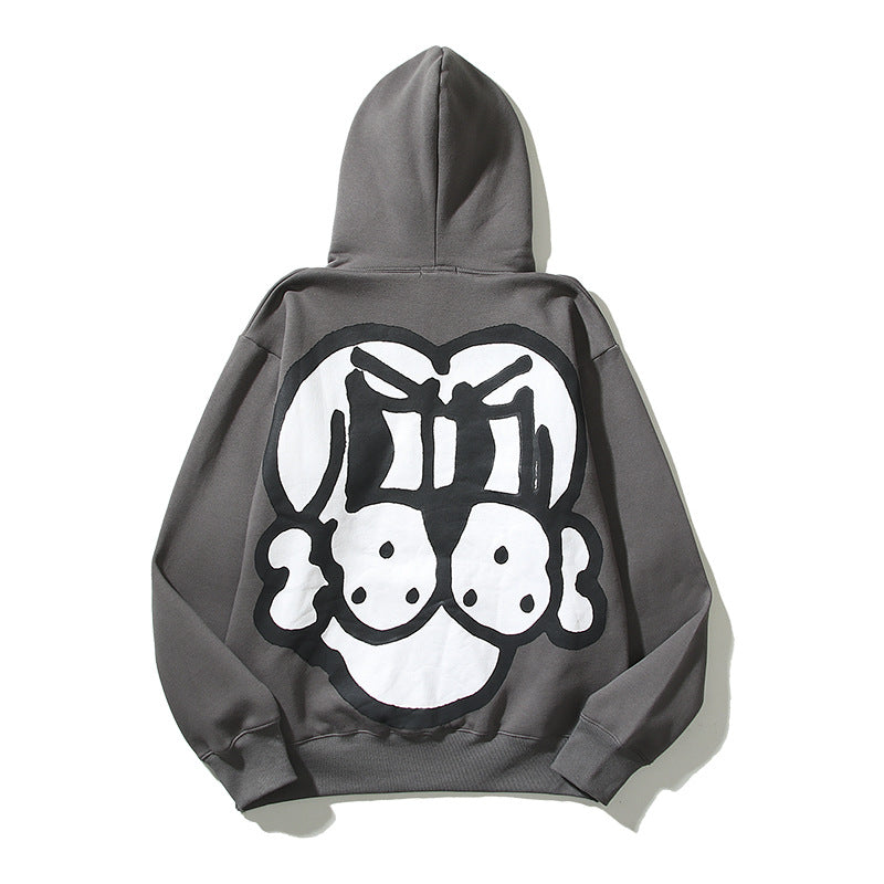 Chito Dog Print Hoodie Autumn and Winter Graffiti Printed Hoodie