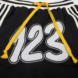 Rrr123 Shorts Fog Drawstring Embroidered Mesh Breathable Workout Shorts