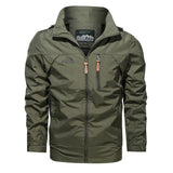 Tactics Style Men Outdoor Windproof Coat Men Casual Jacket Spring and Autumn plus Size Jacket Men Outdoor Hooded