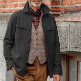 John Dutton Jacket Solid Color Jacket Men's Slim-Fit Single-Breasted Jacket
