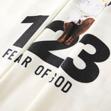 Rrr123 T-Shirt Retro Angel Print Heavy Vest