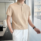 Men Polo Shirts Men's Short-Sleeve Lapel T-shirt