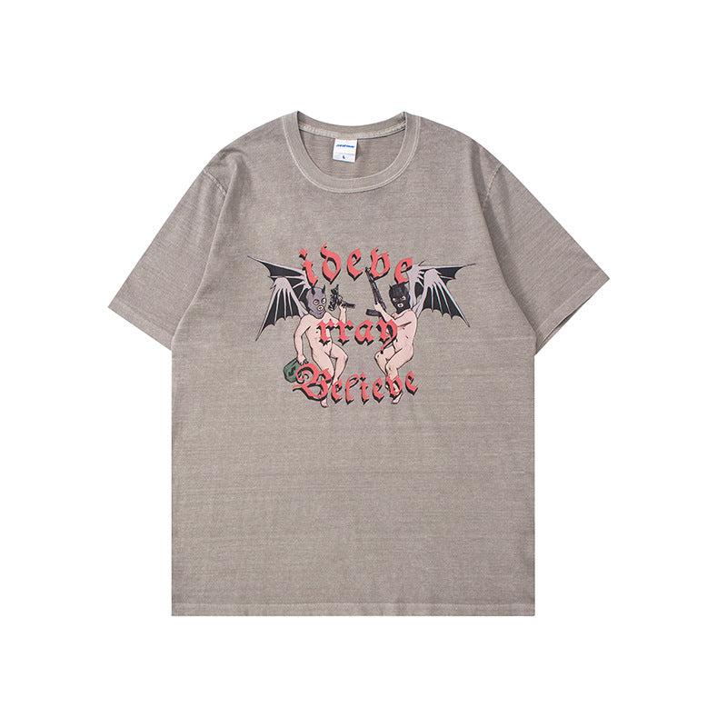 Man Summer T Shirt Printed Half Sleeve