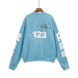 Rrr123 Sweatshirt Jerry Same Style Heavy Distressed Loose Men's Women's Pullover