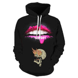 Skull Hoodie Skull 3D Digital Printing Loose Pullover Hoodie Sweater